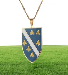 Bosnia in acciaio inossidabile e collane a pendente Herzegovina per donne Bosna I Hercegovina Chain Jewelry5551823