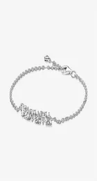 100 925 sterling Silver Farmling Hearns Hearts Chain Bracelet Fashion Women Wedding Engagement Jewelry Associory241U8809310