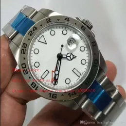 2 Style Luxury عالية الجودة BP Wristwatches Explorer II216570 42 مم من الفولاذ المقاوم للصدأ ASIA 2813 الحركة الأوتوماتيكية Mens WA1806555