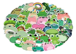 Fedex Whole 50pcspack Cartoon Stickers Cute Frog Sticker Skateboard Suitcase Guitar Children Graffiti Sticker Kids T7042985