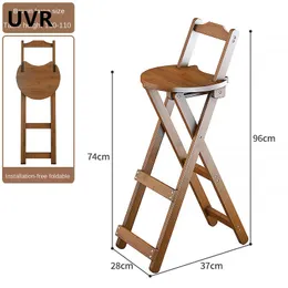74 Cm Folding Tall Bar Stools Folding Bar Stool With Backrest