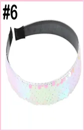 30pcs Odwracalny cekinowy opaska na głowę dla kobiet panie dziewczęta tęczowe Bling Hard Hairband Hoop Glitter Hair ACCE6293820