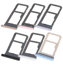 100 NYA SINGLE SIM MICRO SD Memory Card Tray Holder Slot Replacement för Samsung Galaxy S8 G950 vs S8 Plus G955 50PCS3877525