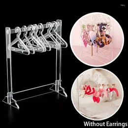 Decorative Plates Transparent Acrylic Earring Hanger Women Girls Dresser Desktop Creative Jewelry Storage Rack Display Organizer