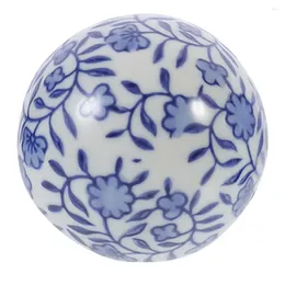Ljusstakar keramisk dekorativ boll vit blomma vas små sfärer flytande blickande jordklot keramik skrivbordsdekoration