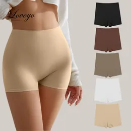 Seamless Spandex Ice Silk Safety Shorts Pants Women Boyshorts Under Skirt Underwear Breathable No Curling Boxers for Women 240409