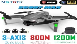 MKTOYS GPS Drone 4K Profesyonel SG907 MAX RC Kamera Quadcopter ile 3axis Gimbal WiFi FPV Quadrocopter Fırçasız Dron vs F11 2114408889