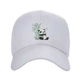 Ball Caps Punk Panda Bear Baseball Cap Women Men Remapt Hat Hat Snapback