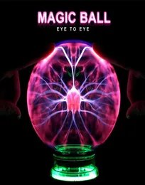 Novelty Magic Plasma Ball Light 3456 polegadas Night Light Christmas Kids Presente Glass Plasma Lâmpada de Party Decor Lights 2010286174742