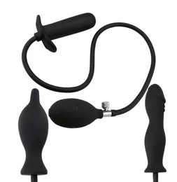 Büyük boy silikon anal fiş şişme popo genişletilebilir dilatör havalı büyük pompa yapay penis kadınlar için geys 2107206984063