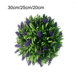 Dekorativa blommor Artificial Lavender Ball Basket Simulation Topiary Balls Art and Crafts Decor för inomhusceremoni 30 cm