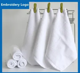Asciugamano di alta qualità da 10 pezzi/lotto asciugamani a mano in cotone per salone di bellezza El Restaurant Restaurant Logo stampa