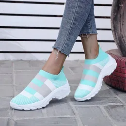 Scarpe casual mesh sneakers donne piattaforme traspirabili a maglia LOFERS Vulcanizza delle donne Slip on Ladies Sock femmina Zapatos