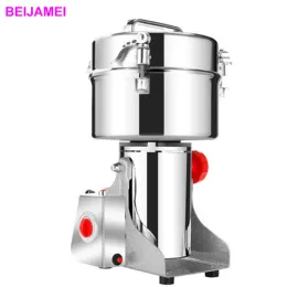 Blender BEIJAMEI 2500g 4500g Electric Grain Grinder Machine Swing Type Mill Powder for Grinding Various Spice Herb Chinese Medicine