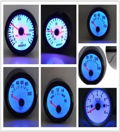 Universal Boostwater Tempoil Tempoil PressVolTagetAchometer RPM Gauge 52mm Analog LED Black Case With Blue LED3306808