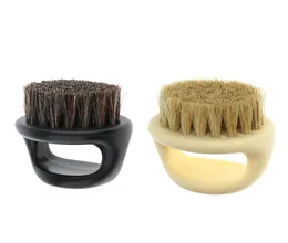 Men039s Mustache Beard Brush Barber Salon Hair Sweep Brush Shaving Facial Hair Neck Face Duster Brush for Hairdressing1110738