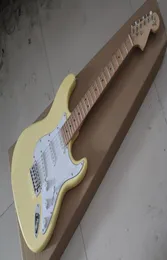 Custom Big Heardstock St. Yellow Cream Yngwe Malmsteen überbackener Ahorn -Fingerboard 6 String E -Gitarra Guitarra Drop 7285781