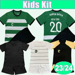 23 24 Coates Lisbon Kids Kit Soccer Jerseys Paulinho Netro Nuno Santos Hom