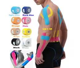 Nuovo Sports Kinesio Muscle Sticker Kinesiologia nastro in cotone elastico Adesivo Muscolo Bange Bandage Care Physio Support Support 5cm X 4828486