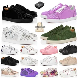 Red Bottoms Designer Shoes S Ship Top Top Black White Leather Sneakers Seals Seale in Italy Women Women Loafers Spikes Fomen