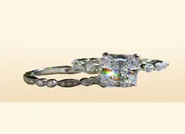 Oevas 100 925 Sterling Silber Eheringe für Frauen Sparking erzeugt Moissanit Gemstone Diamonds Engagement Fine Juwelry278689146