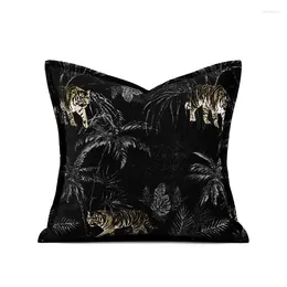 Pillow Jungle Leopard Tiger Giraffe Pillows Luxury Velvet Cut Case Decorative Cover For Sofa Living Room Home Decoration