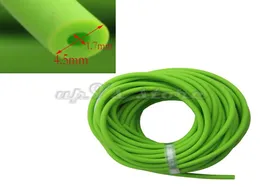 Comprimento 10m de látex de borracha 17 mm id elástica verde bungee slings catapulta de caça ao ar livre substituição de tubulação de borracha 17452932216