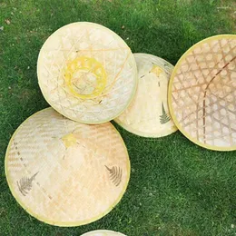 Beretti Cappelli da sole della festa estiva di alta qualità Suncreen regolabile paglia tessuta retrò Caps da uomo da donna all'aperto