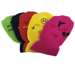 Neon Balaclava Three Hole maska ​​narciarska maska ​​taktyczna pełna twarz maska ​​zimowa kapelusz halloween impreza limitowana 278Z27743533547494