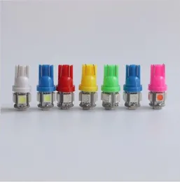 100PCSカラフルなT10 5 SMD 5050 LED 194 W5W CAR SIDE WEDGE TAIL LIGHT LAMP BULBS7738865