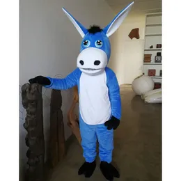 2024 Хэллоуин взрослый размер голубые ослы талисман талисман костюм Custom Carnival Adult