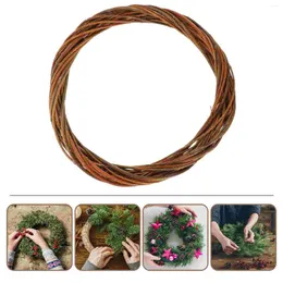 Decorative Flowers The Ring Wreath Interior Decor Wicker Round Frame Crafting Natural Festival DIY Circles Use Frames