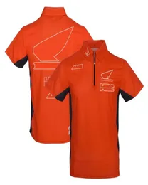 Roupas de motores de moto offroad de verão Motorsports Thamirt Team shortsLeeved Shorts Camisa de bicicleta de montanha de lapela de lapela pode ser 1846587