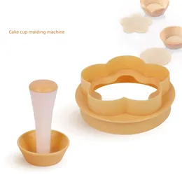 Backformen Torte Presswerkzeug Teig Tamper Kit Praktische Blumen-/Kreiskekse Keksschneider Kuchen Cup Form Küchenware