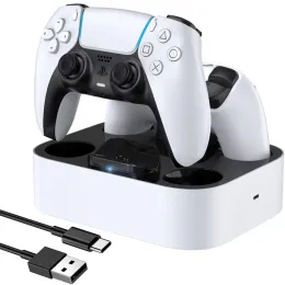 يقف وحدة تحكم لاسلكية جديدة USB Typec Fast Charger PS5 Typec Charging Station for PlayStation 5 DualSense Wireless Gamepad