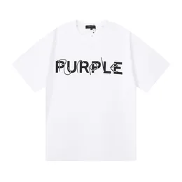 Purple Marke T-Shirt Designer T-Shirt Herren Shirt Abstrakte Figur Druck hoher Gramm Gewicht Doppelte Baumwolle Kurzarm Frauen T-Shirt US-Größe S-XL 6574