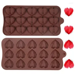 Baking Moulds Heart Chocolate Mold Diamond Love Silicone Wedding Candy 3D Cupcake Decorations Cake Mould Valentine's Day Gift