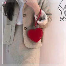 Animals 2022 New Fashion Women Cute Heart Shaped torebka kobieta Plush Love Coin portfel prezent na walentynki torebki damskie