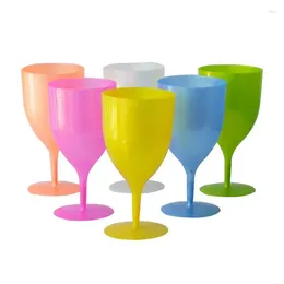 Tek kullanımlık bardak pipetler goblet fincan gözlük parti Paskalya berrak plastik kokteyl şampanya su iyilik yumurta dekoratif kızartma