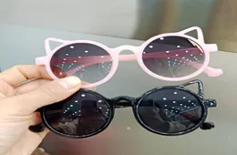 Sommerkinder Sonnenbrille Persönlichkeit kleines Gesicht Süßes Katze Ohren Prinzessin Baby Sonnenschutz Brille Mädchen und Jungen UV Kid Fashion Ey2288767