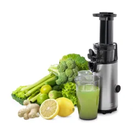 Juicers blender, Masticating Slow Juicer, Easy to Clean Cold Press Juicer with Brush, Pulp Measuring Cup and Juice Recipe Guide