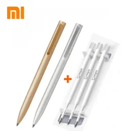 ペンオリジナルXiaomi Metal Sign Pen Mi Pen 0.5mm Switzerland Refill Blue/Black/Red Ink Signing Pens for School Office Ball Penペン