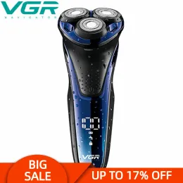 Shavers vgr 306 shaver elettrico professionista 3 in1 3head rasatura galleggiante 1 interruttore a chiave USB ricarica di ricarica il lavabo lavabile per rasoio V306