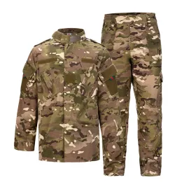 Pantaloni per bambini dell'esercito militare uniforme da combattimento tattico bdu tubi ragazzi bambini multicam mimeti