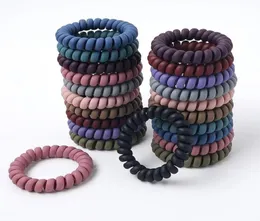 Mała linia telefoniczna szorstkie liny dziewczyny kolorowe przezroczyste elastyczne opaski do włosów kucyk krawat guma hair akcesoria 9380113