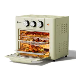 Fryers 220V Air Fryer 18l Stor konvektion Toase Oven 4 -lägen med timer Temperaturkontrollfunktion Multifunktionell elektrisk fryer