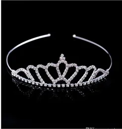 Chieni Shiny Crystal Crystal Bridal Party Party Pageant Accessori per matrimoni a corona a corona placcata a buon mercato Accessori per matrimoni 2018 Nuovo Desig6546689