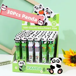 Canetas 30pcs/lote criativo fofo panda 10 cores caneta de esfero