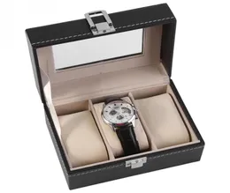 Hochgradige 3 Slots PU Leather Box Hülle für Watch Schmuck Display Aufbewahrungsorganisator 3438167