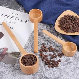 Coffee Scoops Natural Wooden Spoon Creative Bean Powder Measuring Baking Tool Kitchen Accessories